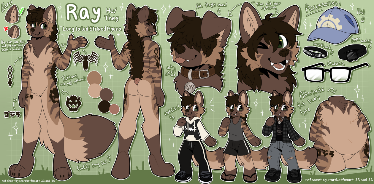 Ref by @StardustFoxArt on Twitter!