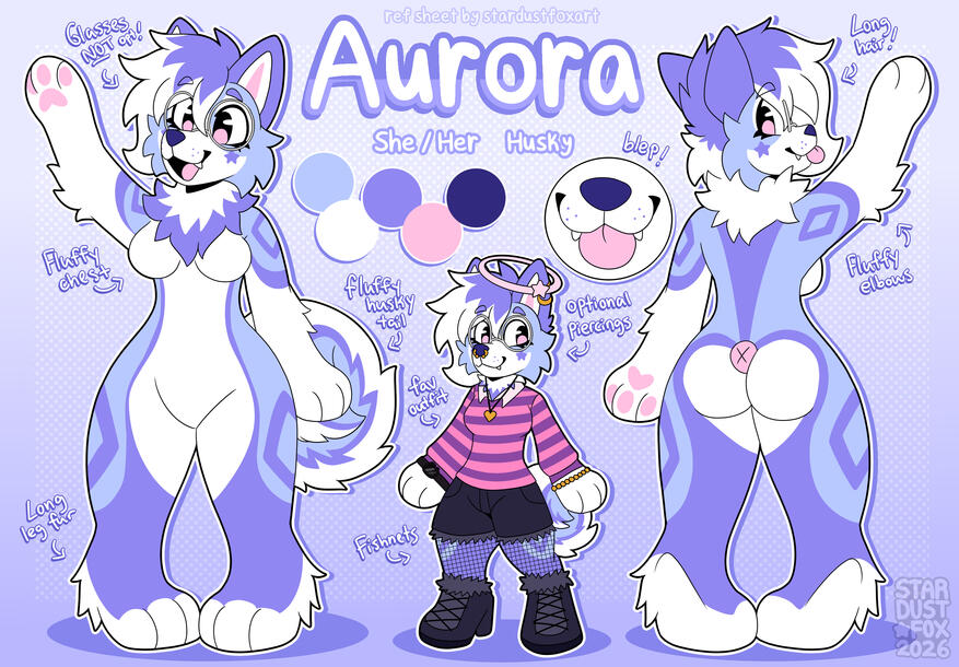 Ref by @StardustFoxArt on Twitter!