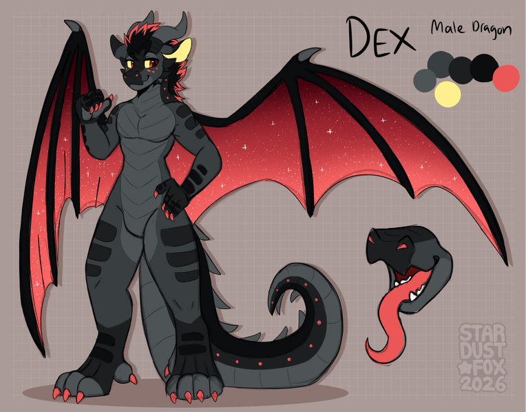 Ref by @StardustFoxArt on Twitter!